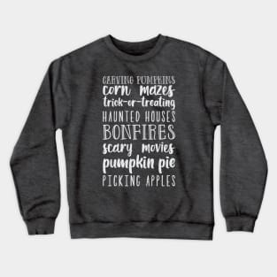 Fun Fall Things Crewneck Sweatshirt